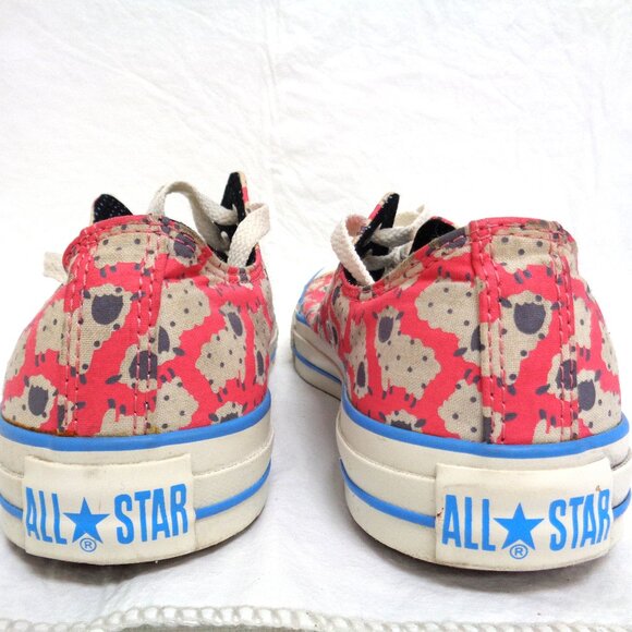 CONVERSE All Star Women's Size 12 Sheep Lamb Print Sneaker Pink White - Picture 2 of 11